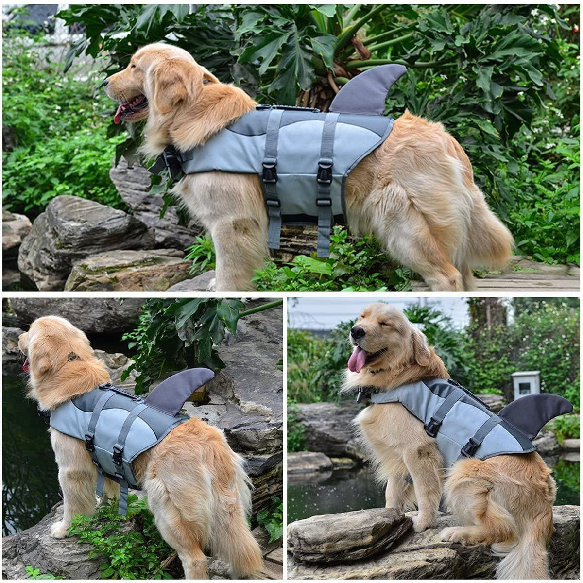 Dog Life Jackets Dog Saver Life Jacket Dog Swimming Vest Adjustable Life Jacket for Dogs