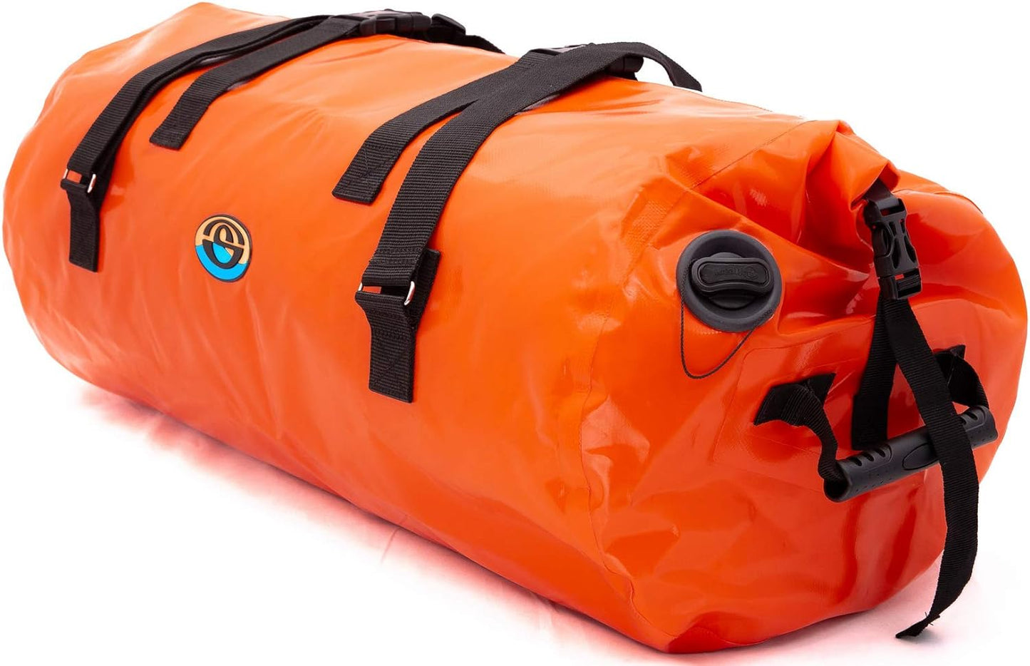 Waterproof Dry Duffel Bag 90/120/150/200 Litre for Kayaking, Rafting, Boating, Fihing and Other Adventure… (Orange, 90L)