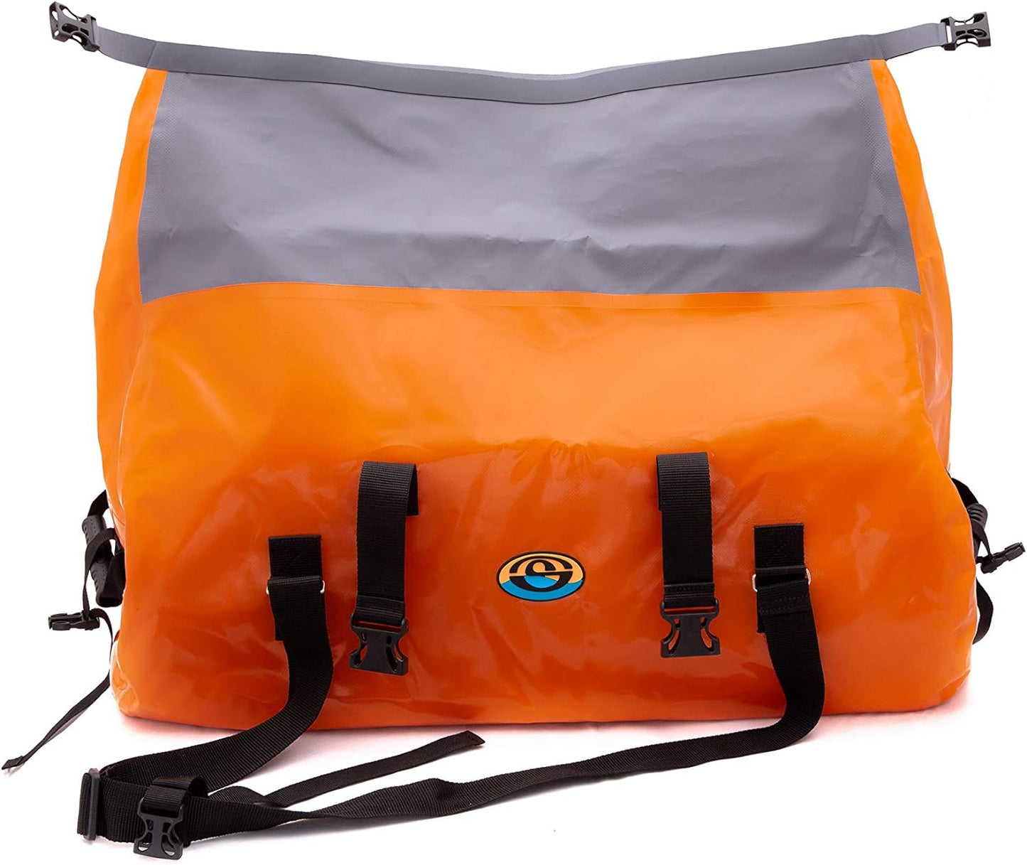 Waterproof Dry Duffel Bag 90/120/150/200 Litre for Kayaking, Rafting, Boating, Fihing and Other Adventure… (Orange, 90L)