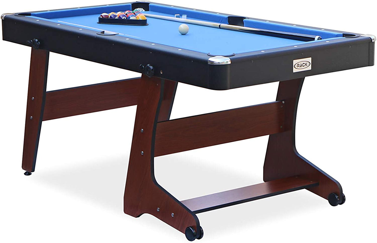 Drogon 5.5-Foot Folding Billiard/Pool Table - Compact and Portable Space-Saving Design