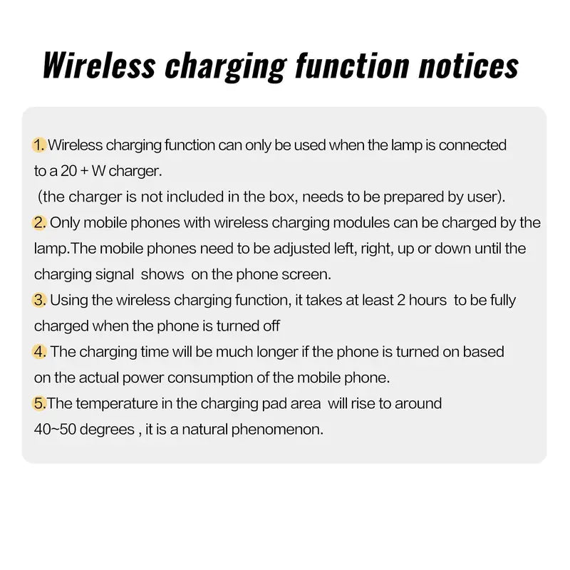 Day 10W Multifunctional Wireless Charger with Desk Lamp, 1 Piece LED Desk Night Light with Bluetooth-Compatible Speaker with LED Light, Mobile Cellphone Smartphone Charger with Room Ambient Light, LED Desk Night Light for Bedroom Dormitory Home Room Decor