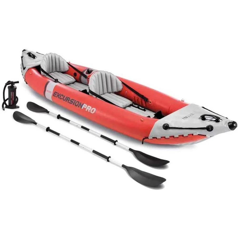 INTEX Excursion Pro Inflatable Kayak Series: Includes Deluxe 86In Kayak Paddles and High-Output Pump – Supertough