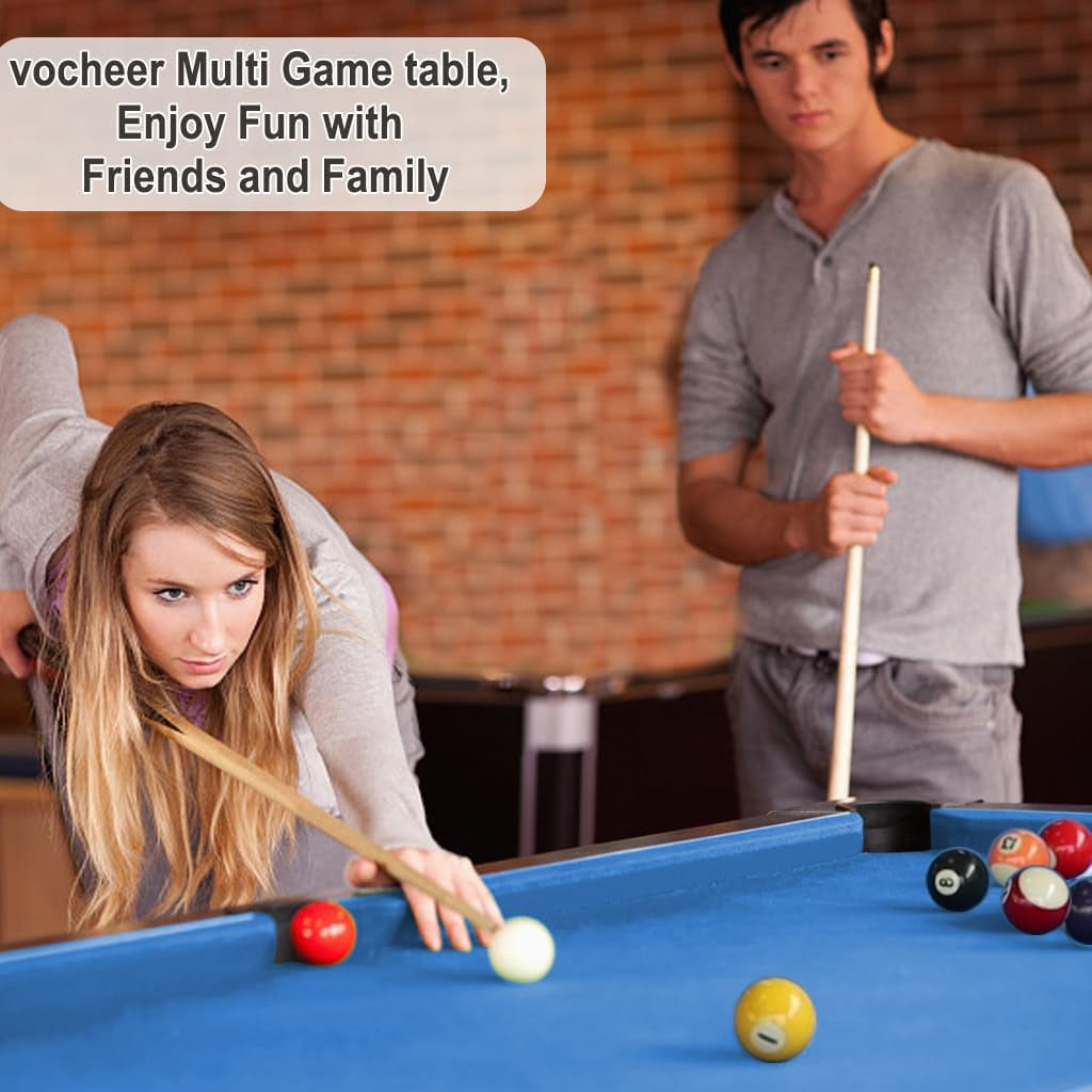 55" Billiard Table Multi Combo Game Table for Home,Game Room